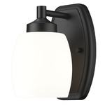 Kendrick Wall Sconce - Matte Black / Matte Opal