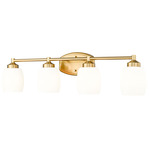 Kendrick Bathroom Vanity Light - Luxe Gold / Matte Opal
