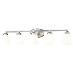 Kendrick Bathroom Vanity Light - Brushed Nickel / Matte Opal