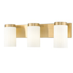 Burk Bathroom Vanity Light - Luxe Gold / Matte Opal