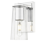 Titus Wall Sconce - Chrome / Clear