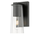 Titus Wall Sconce - Matte Black / Clear
