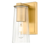 Titus Wall Sconce - Modern Gold / Clear