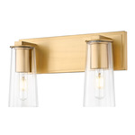 Titus Bathroom Vanity Light - Modern Gold / Clear