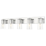 Titus Bathroom Vanity Light - Chrome / Clear