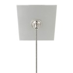 Cirrus Suspension 2 Inch Square Canopy with Junction Box - Satin Aluminum