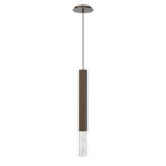 Axis Pendant - Flat Bronze / Clear
