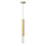 Axis Pendant - Gilded Brass / Clear