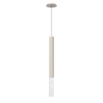 Axis Pendant - Beige Silver / Clear