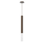 Axis Pendant - Flat Bronze / Clear