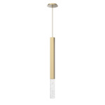 Axis Pendant - Gilded Brass / Clear
