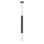 Axis Pendant - Matte Black / Clear