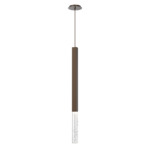 Axis Pendant - Flat Bronze / Clear
