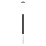 Axis Pendant - Matte Black / Clear