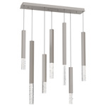 Axis XL Linear Multi Light Pendant - Beige Silver / Clear Cast