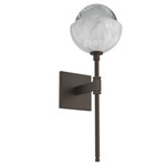 Cabochon Belvedere Wall Sconce - Flat Bronze / Smoke