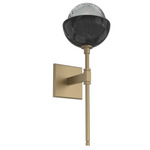 Cabochon Belvedere Wall Sconce - Gilded Brass / Smoke