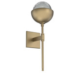 Cabochon Belvedere Wall Sconce - Gilded Brass / Smoke