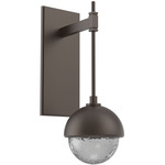 Cabochon Tempo Wall Sconce - Flat Bronze / Smoke