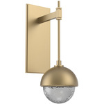 Cabochon Tempo Wall Sconce - Gilded Brass / Smoke