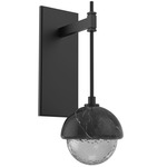 Cabochon Tempo Wall Sconce - Matte Black / Smoke