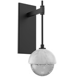 Cabochon Tempo Wall Sconce - Matte Black / Smoke