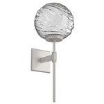 Gaia Belvedere Wall Sconce - Beige Silver / Clear
