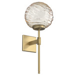 Gaia Belvedere Wall Sconce - Gilded Brass / Amber