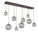 Gaia Linear Multi Light Pendant - Flat Bronze / Smoke