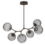 Gaia Modern Branch Chandelier - Flat Bronze / Smoke