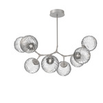 Gaia Modern Branch Chandelier - Beige Silver / Clear