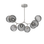 Gaia Modern Branch Chandelier - Beige Silver / Smoke