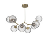 Gaia Modern Branch Chandelier - Gilded Brass / Clear