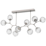 Gaia Modern Branch Chandelier - Beige Silver / Clear
