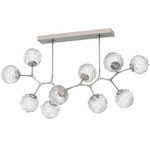 Gaia Modern Branch Chandelier - Beige Silver / Clear