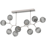 Gaia Modern Branch Chandelier - Beige Silver / Smoke