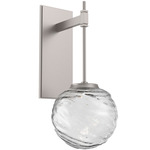 Gaia Tempo Wall Sconce - Beige Silver / Clear