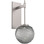 Gaia Tempo Wall Sconce - Beige Silver / Smoke