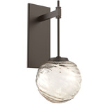Gaia Tempo Wall Sconce - Flat Bronze / Amber