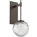 Gaia Tempo Wall Sconce - Flat Bronze / Clear