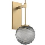 Gaia Tempo Wall Sconce - Gilded Brass / Smoke