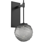 Gaia Tempo Wall Sconce - Matte Black / Smoke