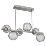 Gaia Twisted Branch Chandelier - Beige Silver / Clear