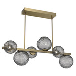 Gaia Twisted Branch Chandelier - Gilded Brass / Smoke