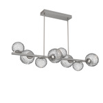 Gaia Twisted Branch Chandelier - Beige Silver / Clear