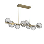 Gaia Twisted Branch Chandelier - Gilded Brass / Clear