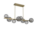 Gaia Twisted Branch Chandelier - Gilded Brass / Smoke