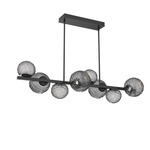 Gaia Twisted Branch Chandelier - Matte Black / Smoke