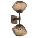 Mesa Double Wall Sconce - Flat Bronze / Mesa Bronze