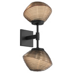 Mesa Double Wall Sconce - Matte Black / Mesa Bronze